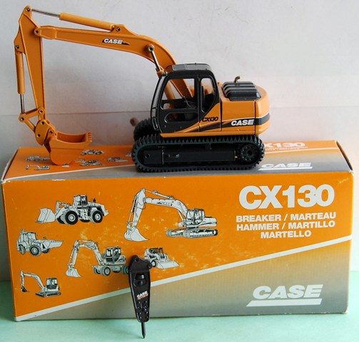 Conrad 2849 – Case CX130 – Pelle Hydraulique Miniature échelle 1:50, Neuve
